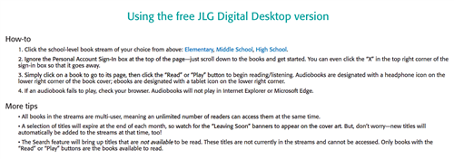 Using JGL Desktop Verion 